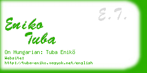 eniko tuba business card