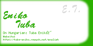 eniko tuba business card